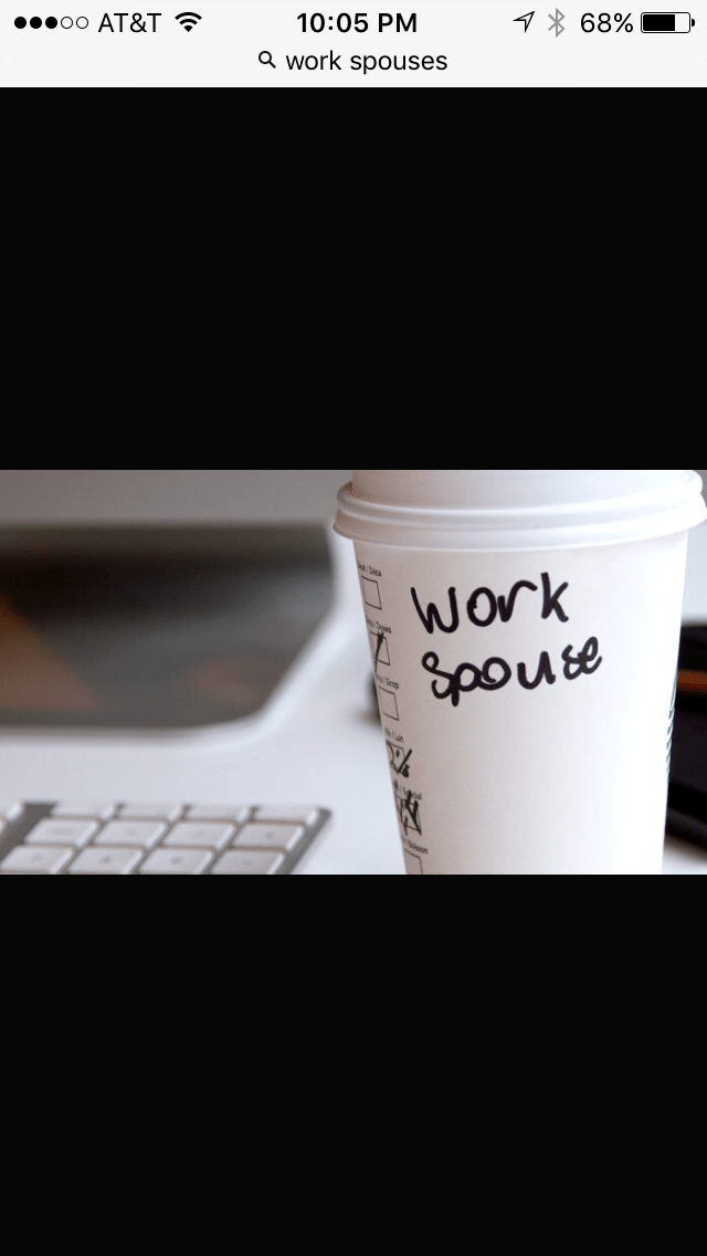 What it’s like working with your hubby… 